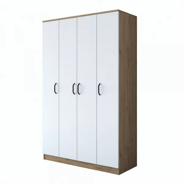 Kalune Design Šatní skříň BA 116 120 cm ořech/bílá