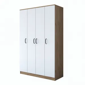 Kalune Design Šatní skříň BA 116 120 cm ořech/bílá