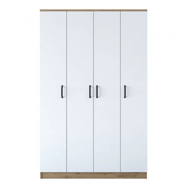 Kalune Design Šatní skříň BA 116 120 cm ořech/bílá