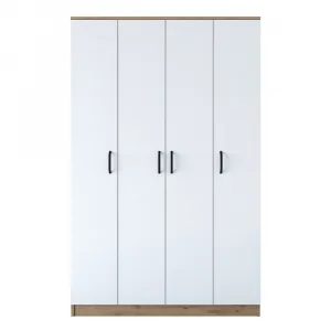 Kalune Design Šatní skříň BA 116 120 cm ořech/bílá