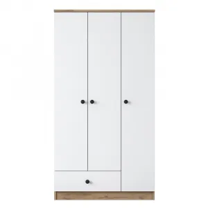Kalune Design Šatní skříň BA 117 90 cm ořech/bílá