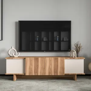 TV stolík Diana - Beige, Walnut