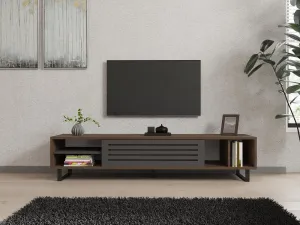 TV stolík Eray - Walnut, Anthracite