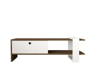 Living Room Furniture Set Gaye - Walnut, White