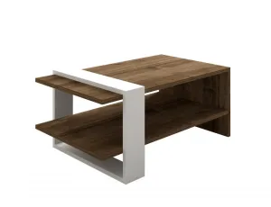 Living Room Furniture Set Gaye - Walnut, White