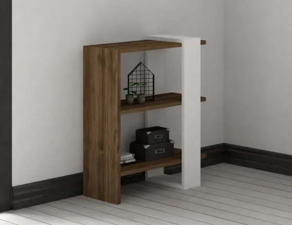 Living Room Furniture Set Gaye - Walnut, White