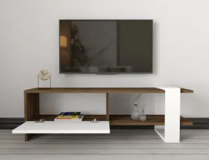 Living Room Furniture Set Gaye - Walnut, White