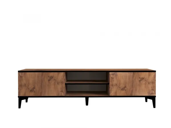 TV stolík Begi - Atlantic Pine, Black
