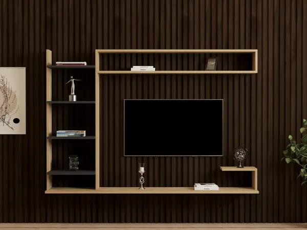 TV skrinka / Obývacia stena Noble - Sapphire, Anthracite