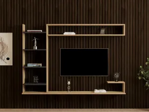 TV skrinka / Obývacia stena Noble - Sapphire, Anthracite
