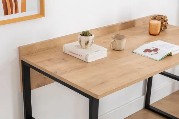 Kalune Design Psací stůl DEHA černý/dub přírodní