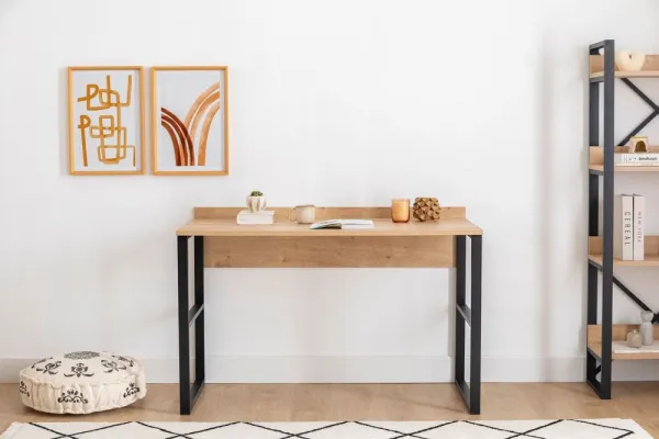 Kalune Design Psací stůl DEHA černý/dub přírodní