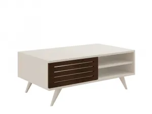Konferenčný stolík Grande - Walnut, White