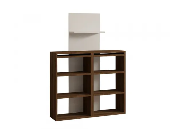 Písací stôl Handy - Walnut, White