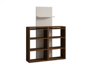 Písací stôl Handy - Walnut, White