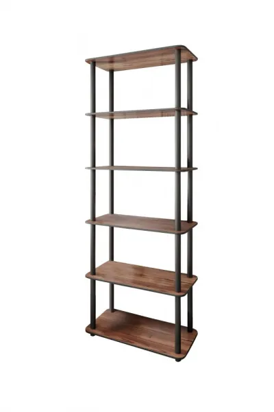 Knižnica Bookcase 6 Rect - Walnut
