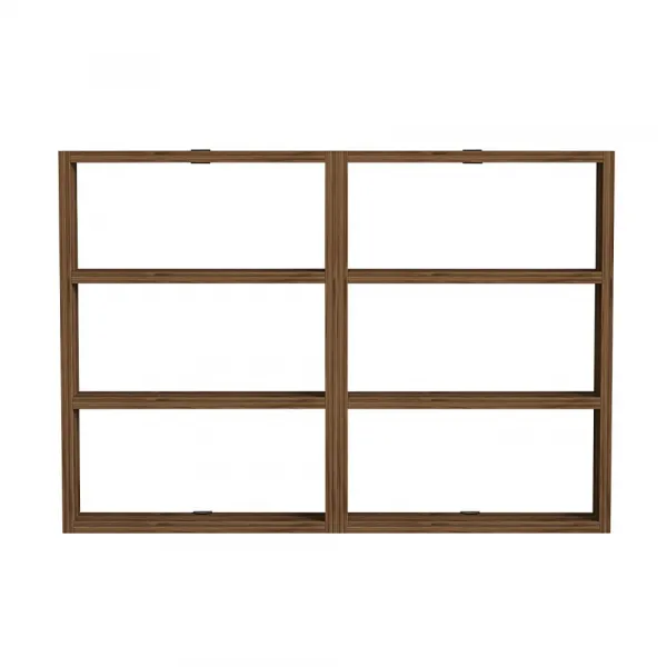 Nástenná polica Hexa - Walnut