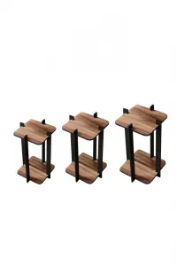 Stojan na kvety Flower Desk Square - Walnut