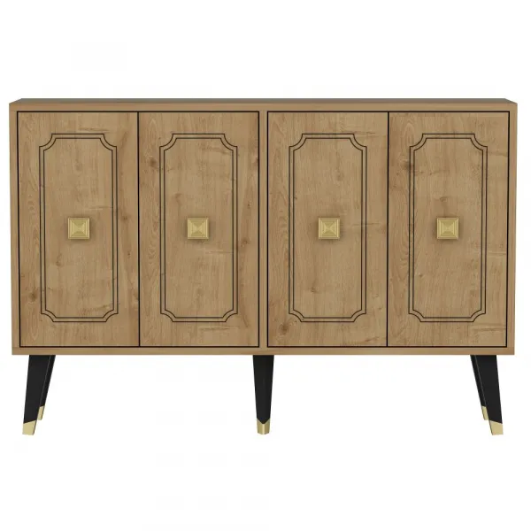 Konzolový stolík Roland - Sapphire Oak, Gold