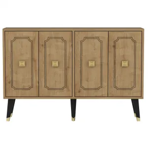 Konzolový stolík Roland - Sapphire Oak, Gold