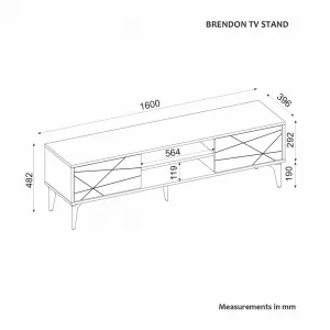 TV stolík Brendon - Anthracite