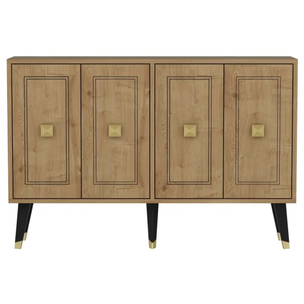 Konzolový stolík Hartın - Sapphire Oak, Gold
