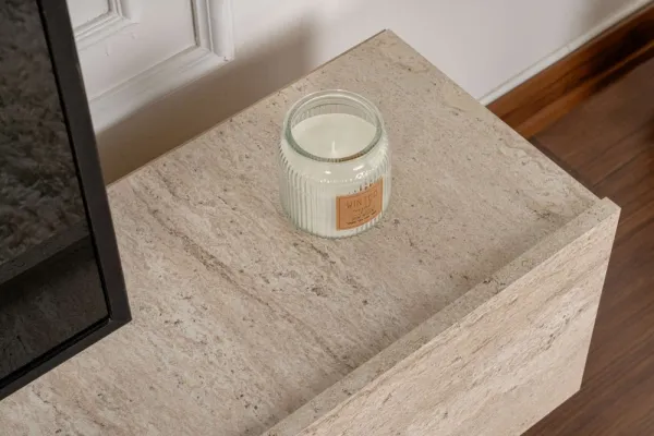 TV stolík Alvin - Travertine