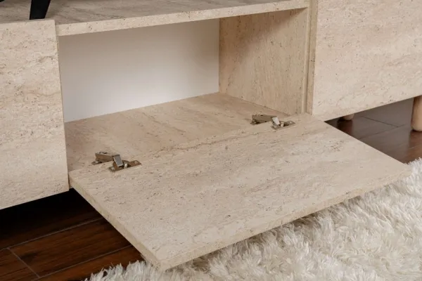 TV stolík Alvin - Travertine