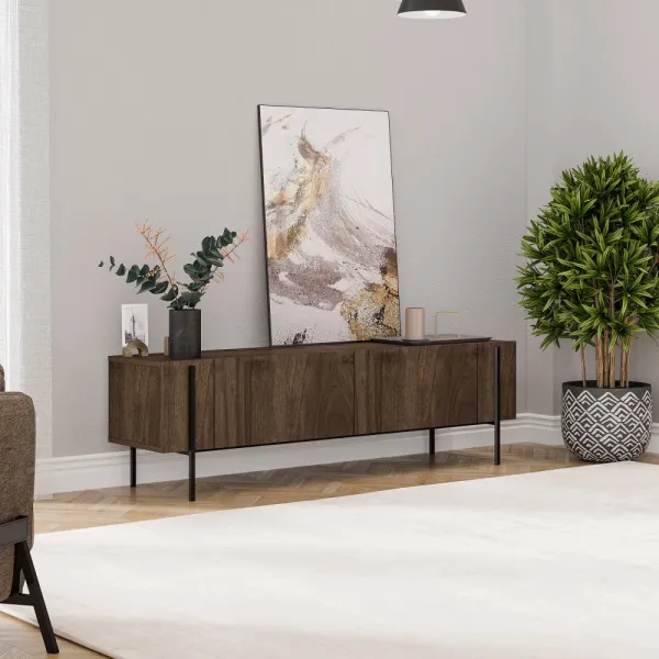 TV stolík Herman - Walnut