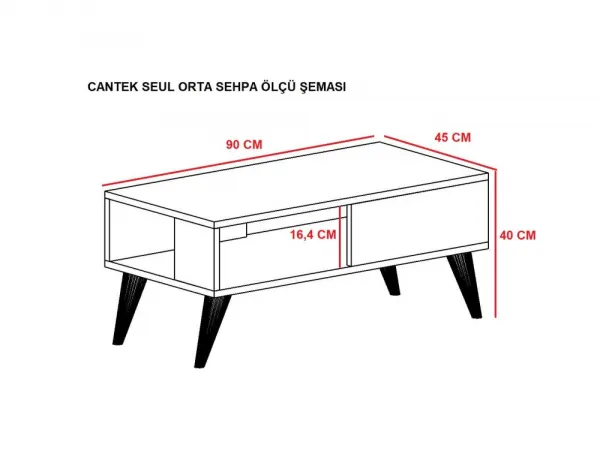 Konferenčný stolík Seul - White