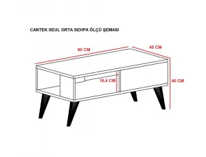 Konferenčný stolík Seul - White