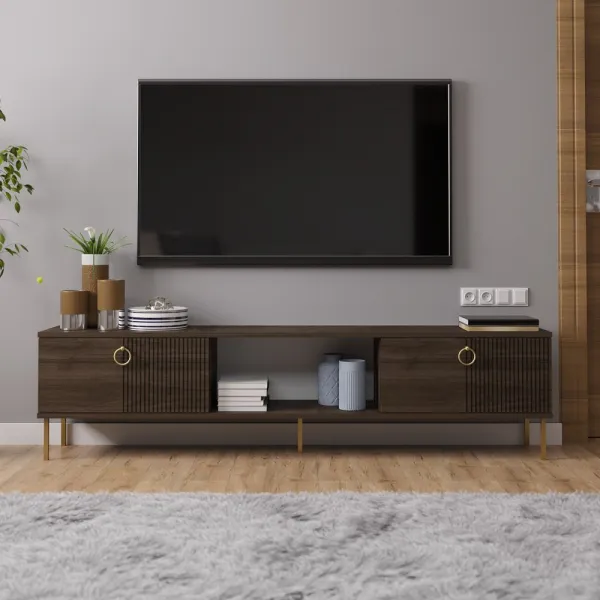 TV stolík Paye - Walnut