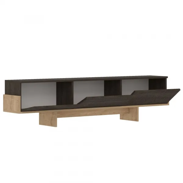 TV stolík Hege - Walnut, Sapphire Oak