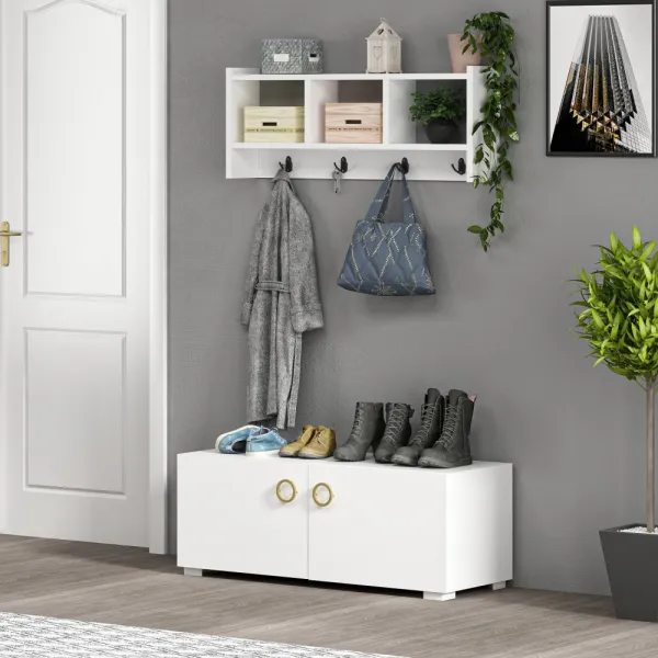 Coat Hanger Star - White