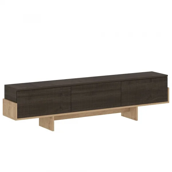 TV stolík Hege - Walnut, Sapphire Oak