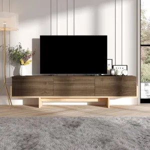 TV stolík Hege - Walnut, Sapphire Oak