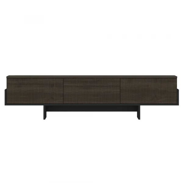 TV stolík Hege - Walnut, Black