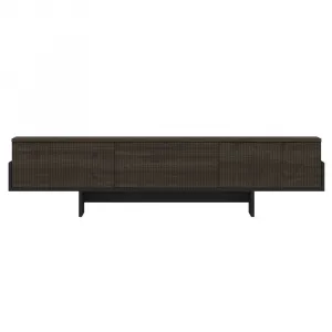 TV stolík Hege - Walnut, Black