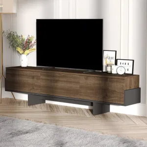 TV stolík Hege - Walnut, Black