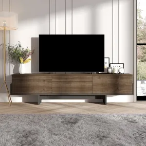 TV stolík Hege - Walnut, Black