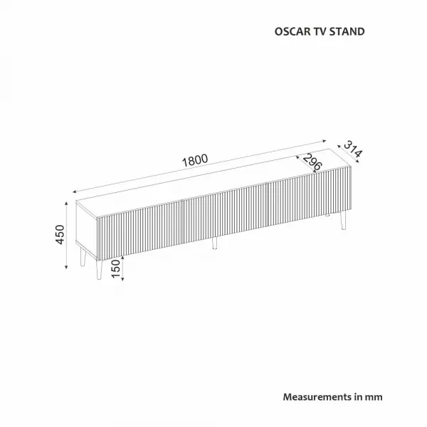 TV stolík Oscar - Anthracite