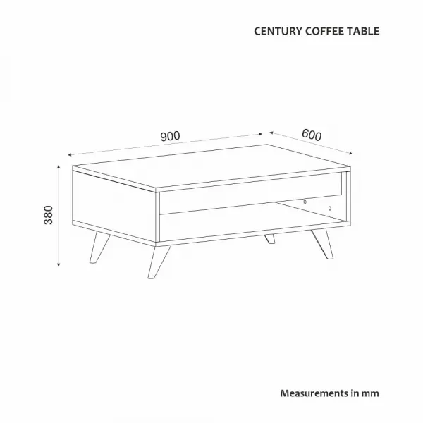 Konferenčný stolík Century - Walnut - POSLEDNÝ KUS