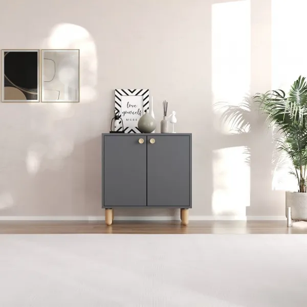 Viacúčelová skrinka Lina - Anthracite