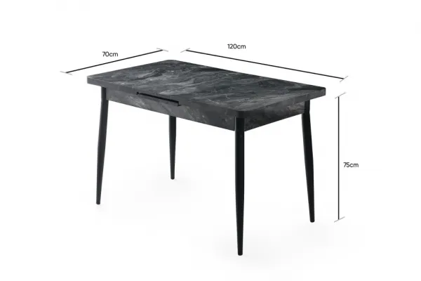 Jedálenský stôl Ay Anthracite