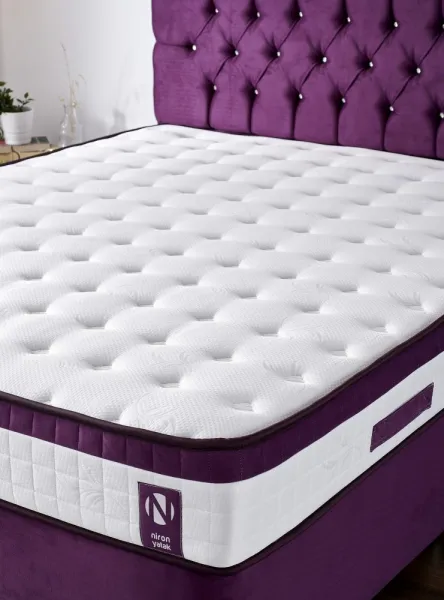 Mattress Purple 150x200 cm Double Size Padded Soft Mattress