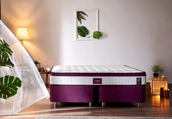 Mattress Violet 140x190 cm Double Size Middle Firm Mattress