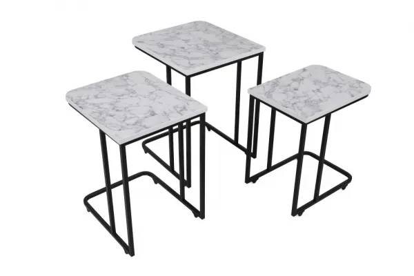 Sada odkladacích stolíkov (3 kusy) Ce Metal Zigon - 9404