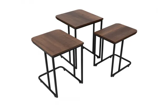 Sada odkladacích stolíkov (3 kusy) Ce Metal Zigon - 9401