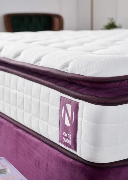 Mattress Purple 150x200 cm Double Size Padded Soft Mattress