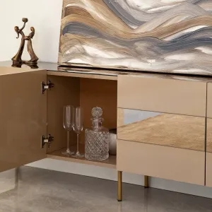 TV stolík Leon - Bronze, Gold